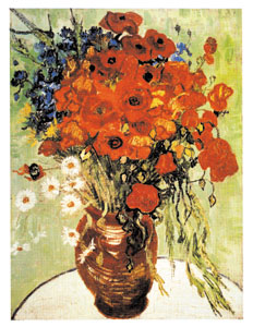 Poster: Van Gogh: Vase avec coquelicots cm 70x100