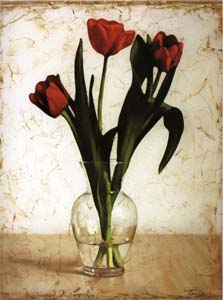 Poster: Darashkevich: Tulipani in vaso - cm 60x80