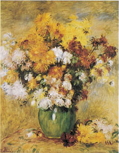 Poster: Renoir: Vaso di fiori - 24x30 cm