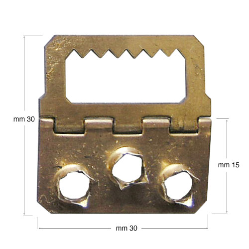 Hangers, 3-hole brass plated, for SH200 - 1000p