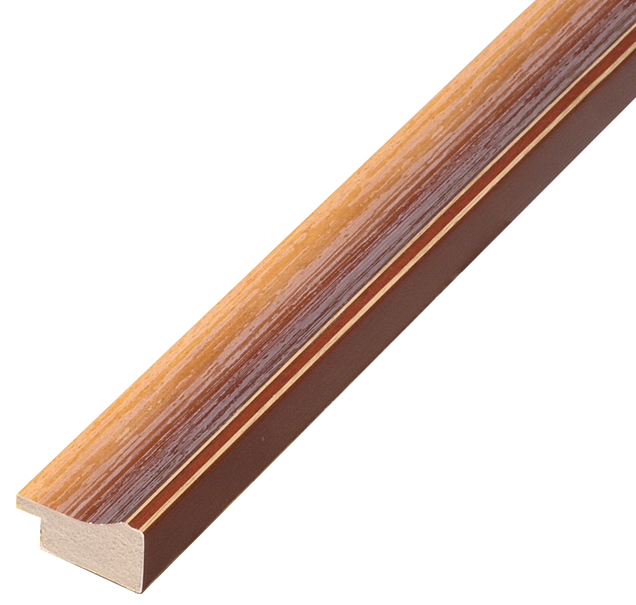 Moulding PVC - Width 32mm - Height 17mm -  Finish reddish - PVC32