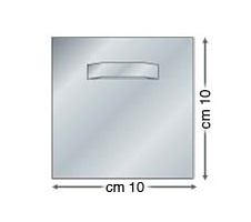 Self-adhesive zinc plates for mirrors
