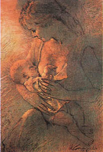 Print: Carcupino: Maternità - cm 50x70