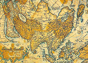 Print: Mappa antica dell'Asia - cm 50x35