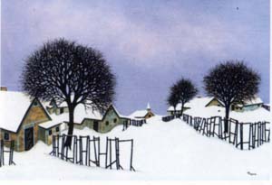 Print: Pinçon: Nevicata  -  35x50