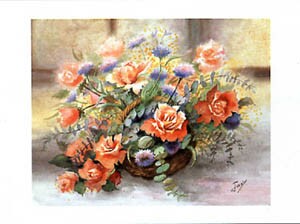 Print: Jany: Bouquet - 50x35 cm