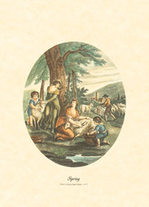 Print: Traditional Seasons: Spring - cm 13x18