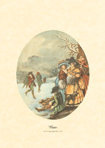 Print: Traditional Seasons: Winter - cm 18x24