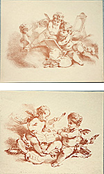 Set of 2 prints: Putti - cm 30x24