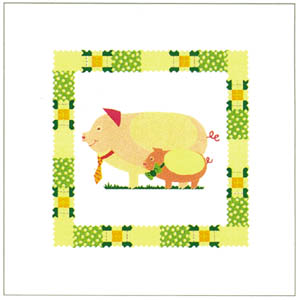 Print: Serie Baby Animals: Porcellini - cm 30x30