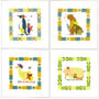 Set of 3 prints: Baby Animals - cm 30x30