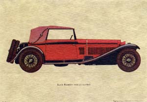 Print: Cars: Alfa Romeo - cm 35x25