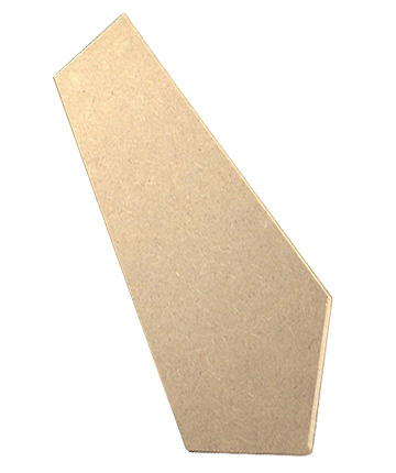 Shaped MDF struts for small backs (smaller than cm 18x24)