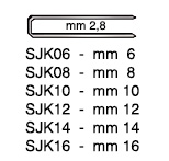 Staples type SJK,   8 mm - Pack 20000