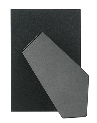 Black rectangular strut backs - 9x13 cm