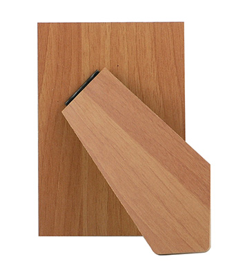 Masonite walnut strut backs - 9x13 cm