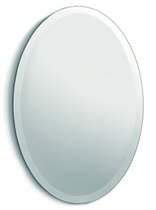 Bevelled oval mirrors - 50x70 cm