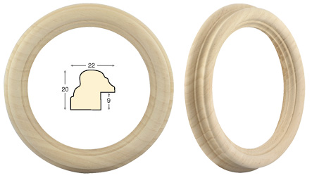 Round frames, plain - diameter cm 12