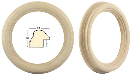 Round frames, plain - diameter cm 14