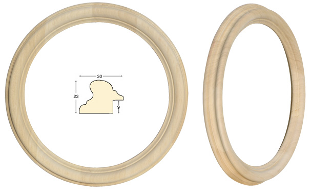 Round frames, plain - diameter cm 20