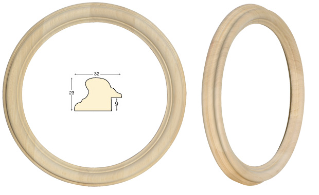 Round frames, plain - diameter cm 24