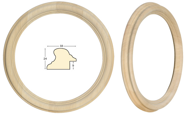 Round frames, plain - diameter cm 30