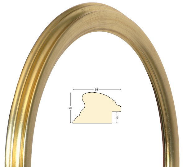Round frames, gold - diameter 60 cm