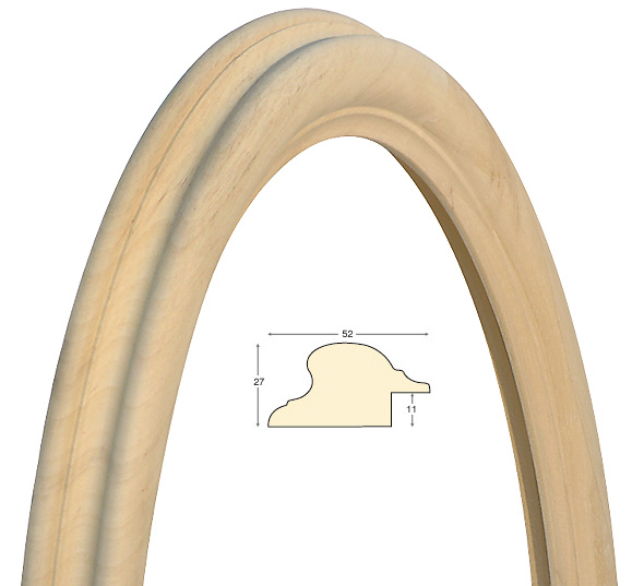 Oval frames, plain - 35x45 cm