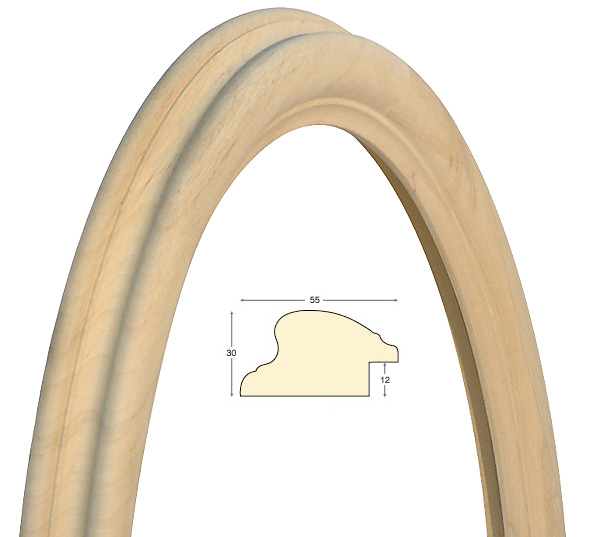 Oval frames, plain - 50x60 cm