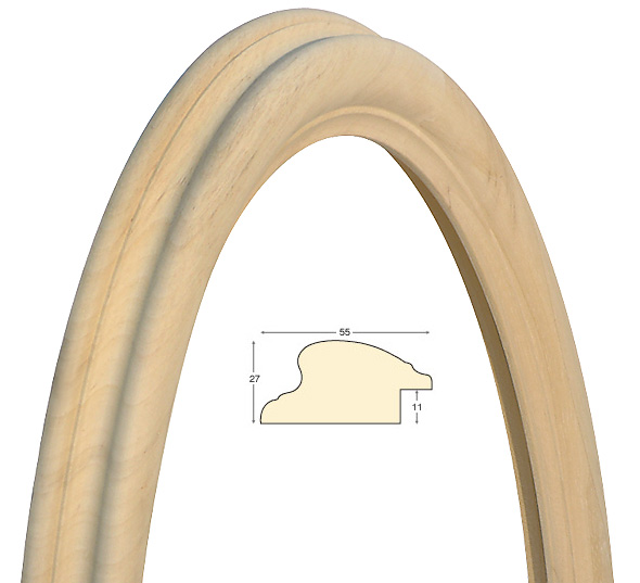 Oval frames, plain - 60x80 cm