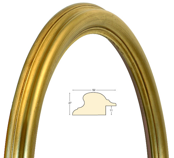 Oval frames, gold - 35x45 cm