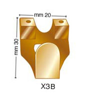 Brass plated hooks No. 3 with nail - Pack of 6 pcs