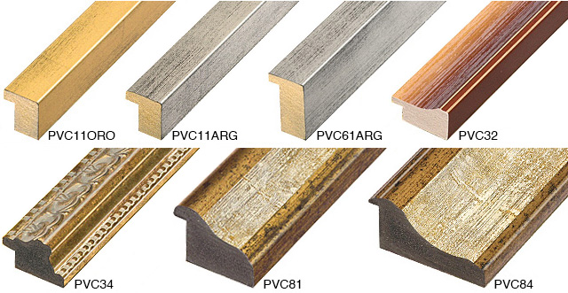 Moulding PVC - Width 19mm - Height 22mm - Finish Gold