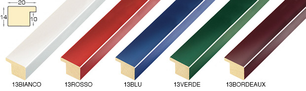 Complete set of corner samples of moulding 13 (5 pieces)