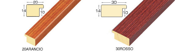 Complete set of corner samples of moulding 20-30 (3 pieces)