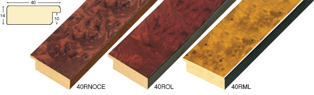 Corner sample of moulding 40RNOCE