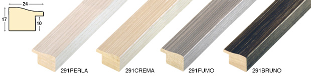 Complete set of corner samples of moulding 291 (4 pieces)