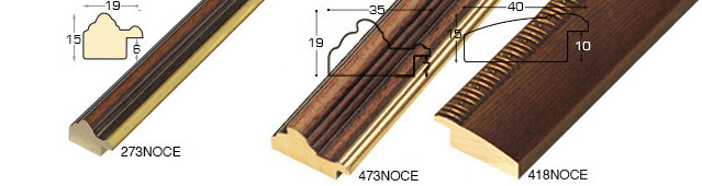 Corner sample of moulding 373NOCE