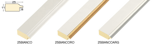 Complete set of corner samples of moulding 25 (3 pieces)