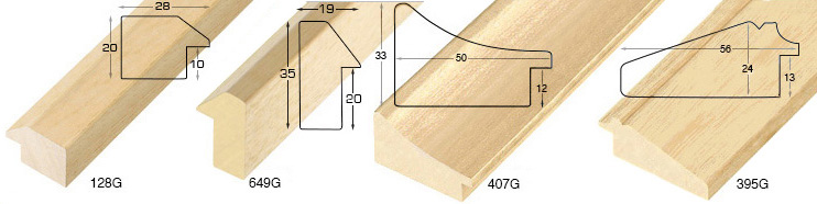 Mowlding ayous width 15 height 20, bare timber