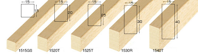 Corner sample of moulding 1515GS