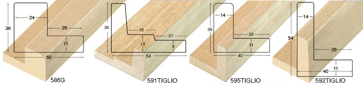 Corner sample of moulding 595G