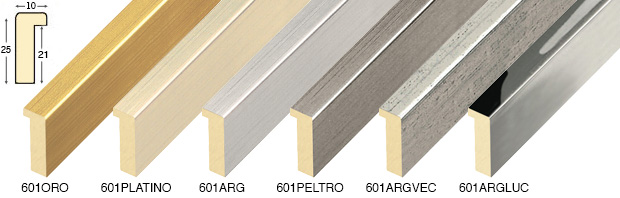 Complete set of corner samples of moulding 601 (6 pieces)