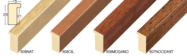 Complete set of corner samples of moulding 608 (5 pieces)