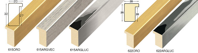 Moulding ayous, width 20mm height 32 - gold