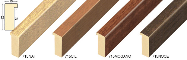 Complete set of corner samples of moulding 715 (4 pieces)