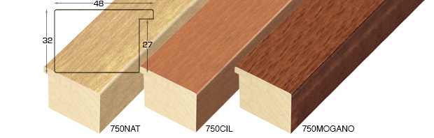 Complete set of corner samples of moulding 750 (3 pieces)