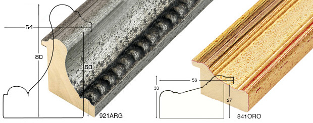 Corner sample of moulding 921ARG