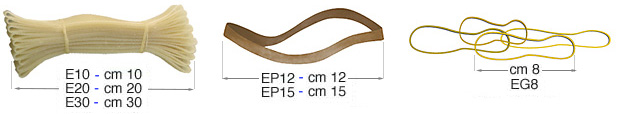 Rubber bands, 10 cm long - Pack 10
