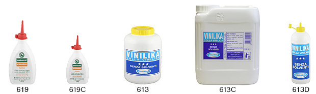 Bindan quick-setting vinyl glue in 250 gram jars